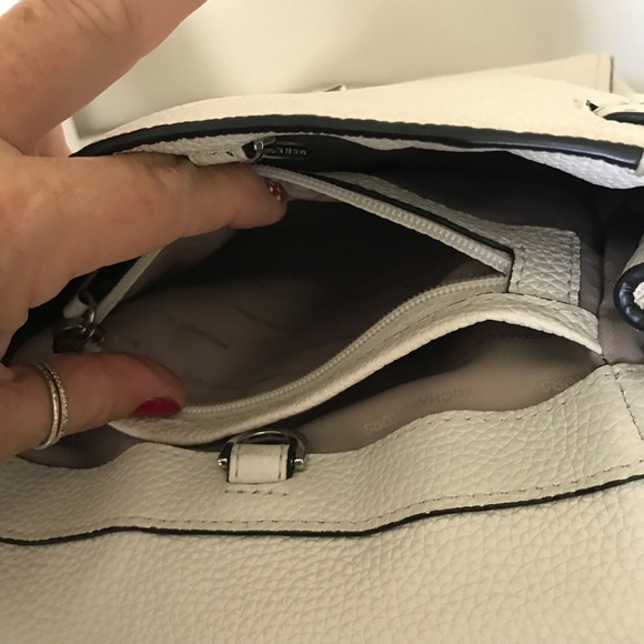 Michael Kors Flower black and white backpack
